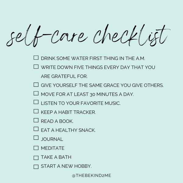 Self-Care Checklist