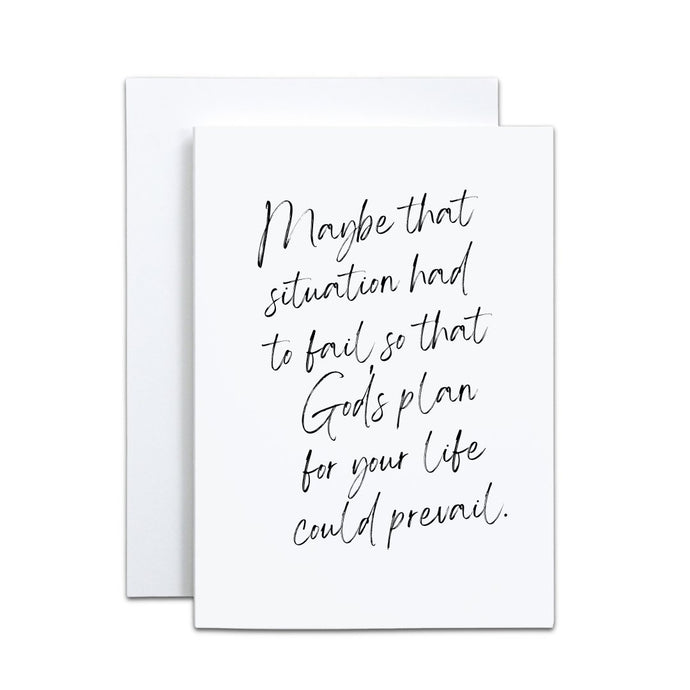 God's Plan Card - Be Kind 2 Me