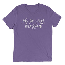Load image into Gallery viewer, oh so very blessed T-shirt - Purple - Be Kind 2 Me