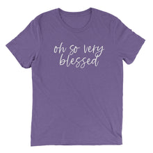 Load image into Gallery viewer, oh so very blessed T-shirt - Purple - Be Kind 2 Me