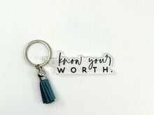 Load image into Gallery viewer, Know Your Worth Keychain - Be Kind 2 Me