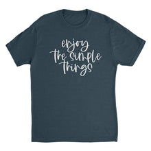 Load image into Gallery viewer, enjoy the simple things T-shirt - Indigo - Be Kind 2 Me