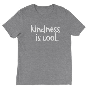 kindness is cool Kids Tee - Heather Grey - Be Kind 2 Me
