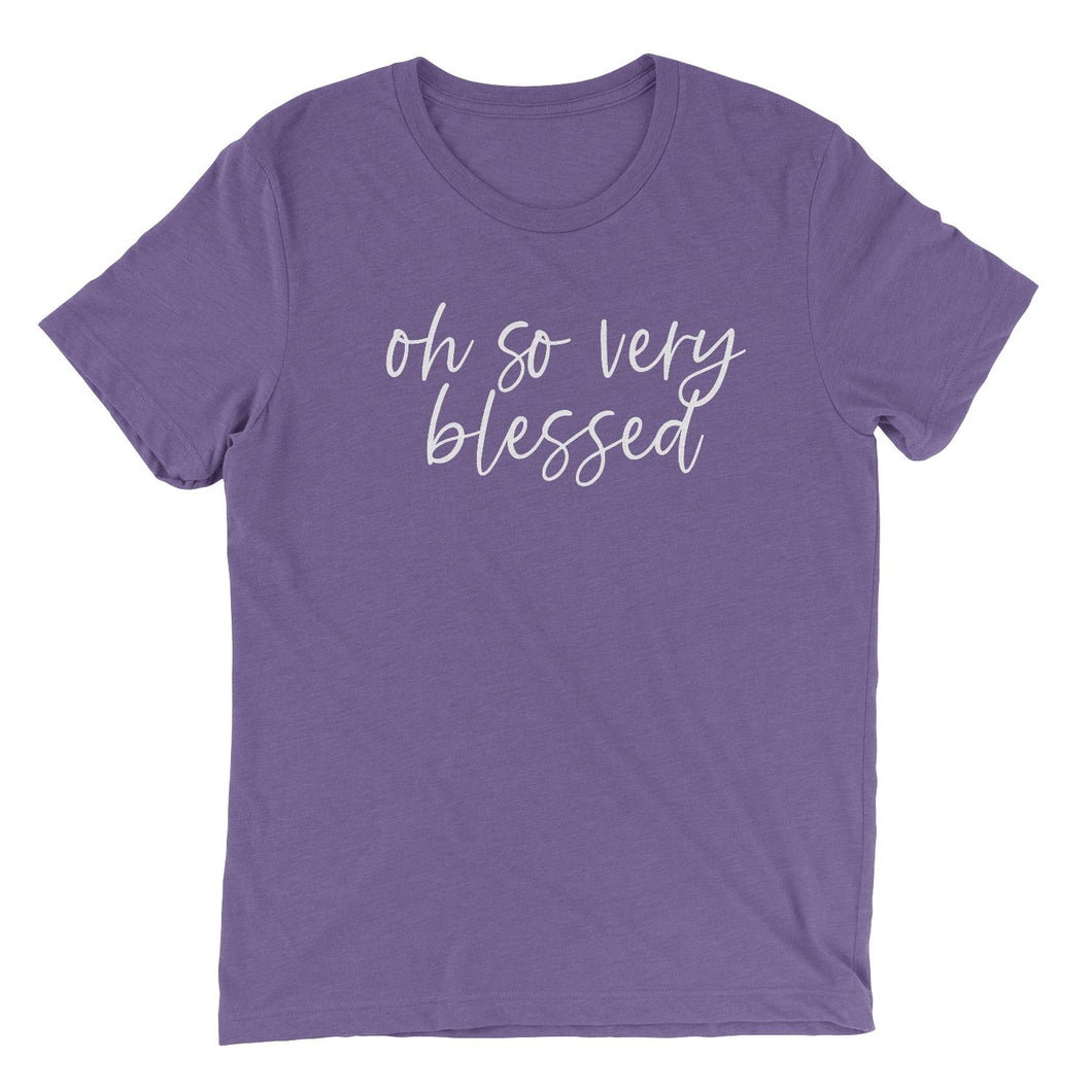 oh so very blessed T-shirt - Purple - Be Kind 2 Me