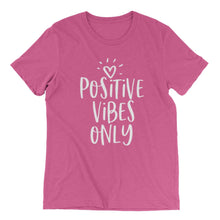 Load image into Gallery viewer, Positive Vibes Only T-shirt - Berry - Be Kind 2 Me